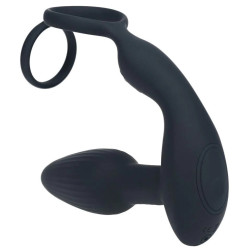Levelz Ballstretcher Plug Dual Vibe 10.5 x 3.8cm